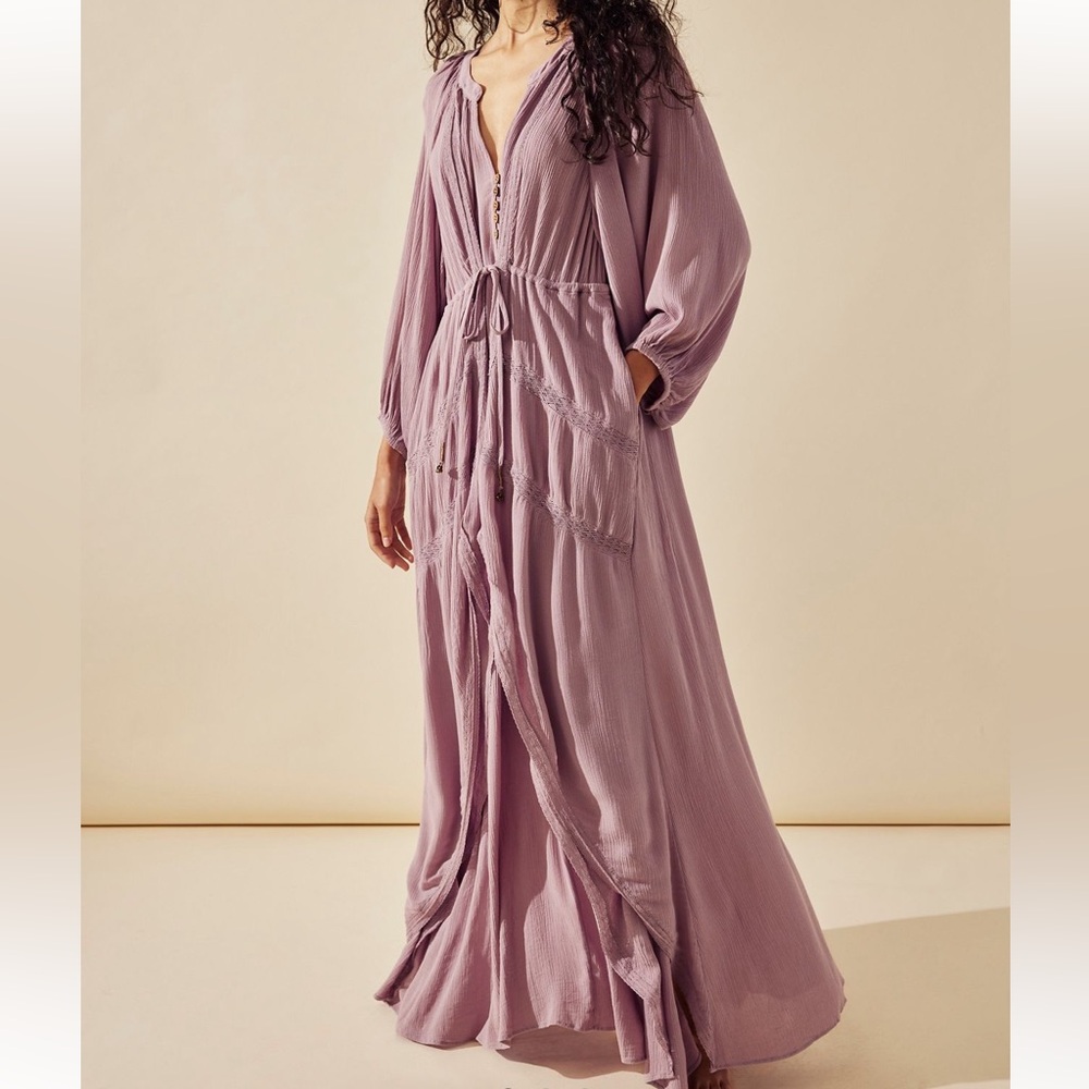 NWT Free People Plenty of Love Maxi Dress in Burnished Lilac
